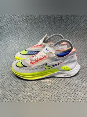 Nike ZoomX Streakfly Premium White Racer Blue Volt Shoes Size 6 Women’s